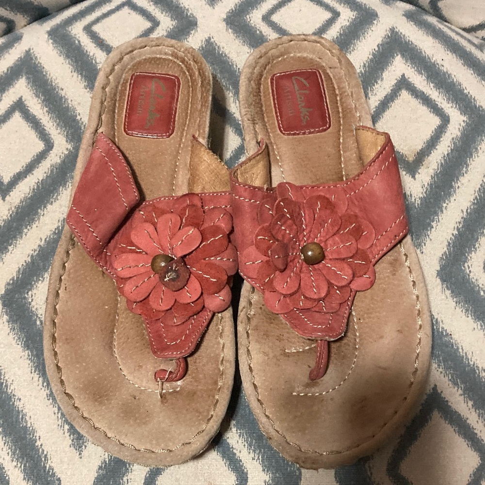Clarks Women's Coral Floral‎ Sandals 8.5 🌸